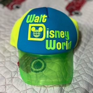 Disney Parks Walt Disney World Retro 80's Style Neon Baseball Cap